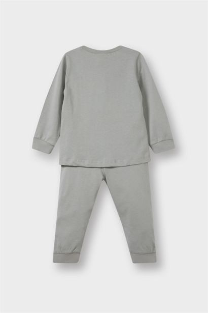 Baby Boy Printed Cotton Top Bottom 2 Piece Pajama Set