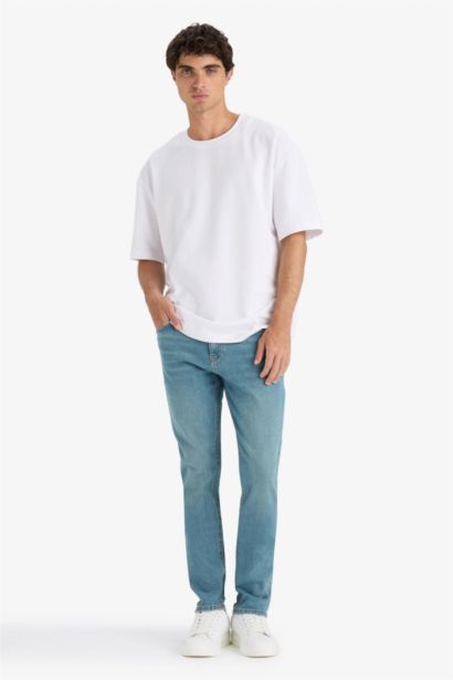Pedro Slim Fit Super Skinny Hem Denim Trousers