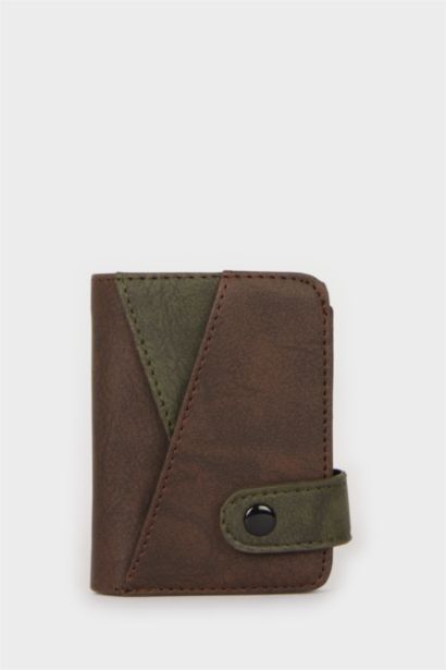 Man Faux Leather Wallets