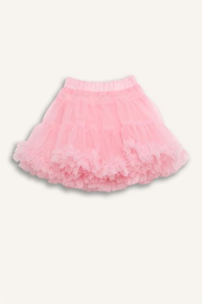 Le Mabelle x DeFacto Baby Girl Elastic Waist Skirt