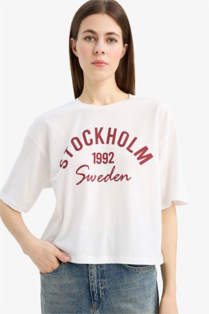 Boxy Fit Crew Neck T-Shirt