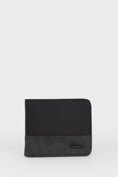 Man Faux Leather Wallet