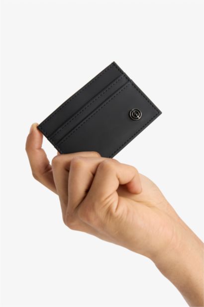 Man Faux Leather Wallet
