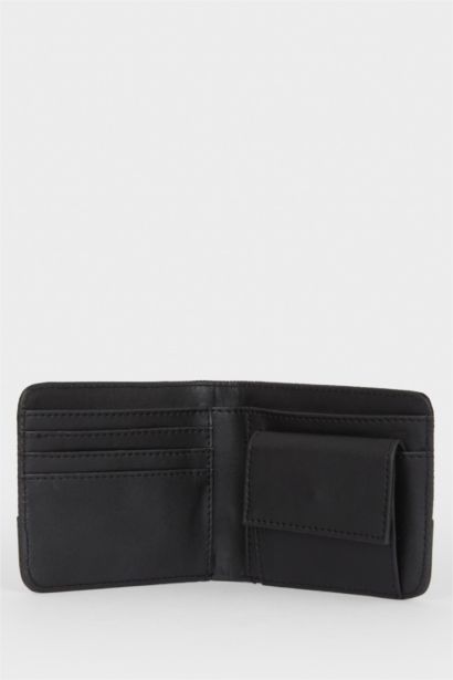 Man Faux Leather Wallet