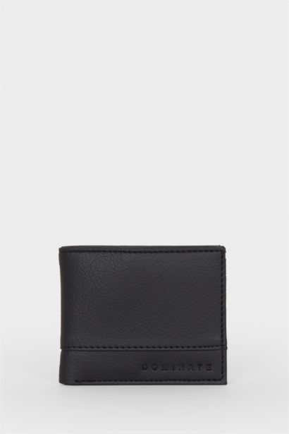 Man Faux Leather Wallet