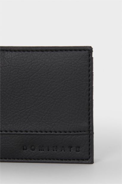 Man Faux Leather Wallet
