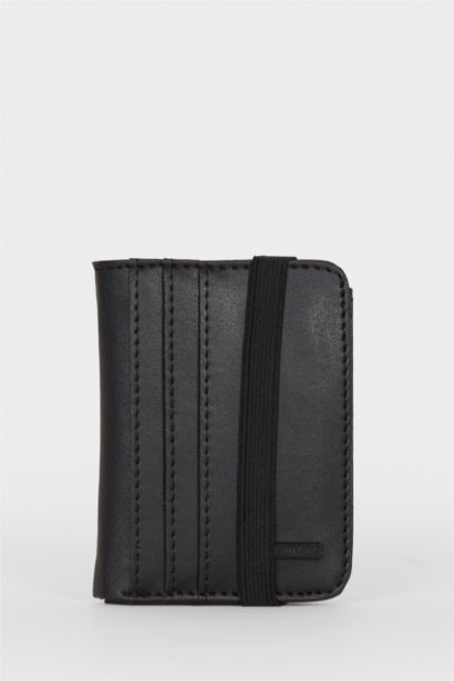 Man Faux Leather Wallet