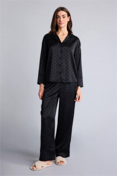 Polka Dot Top Bottom 2 Piece Pajama Set