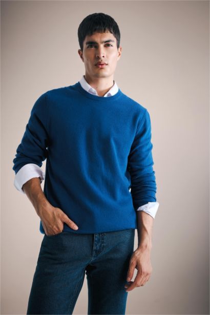 Pull 100% laine à col rond Coupe standard