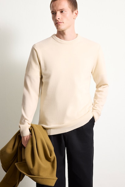 Pull en maille à col rond Coupe standard