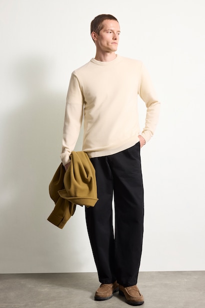 Pull en maille à col rond Coupe standard