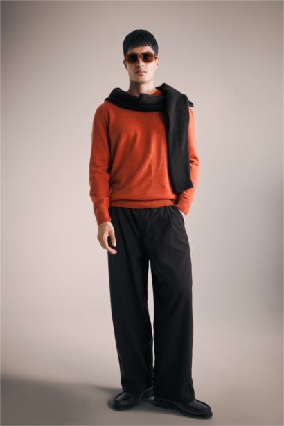 Standard Fit Crew Neck Knitwear Pullover
