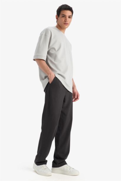 Loose Fit Three Pocket Summer Wide Leg Trousers