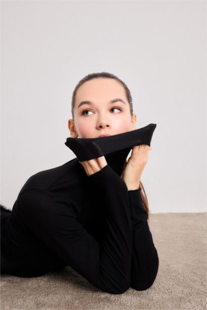 توب بيجاما كشمير ناعم محكم كم طويل من Fall in Love