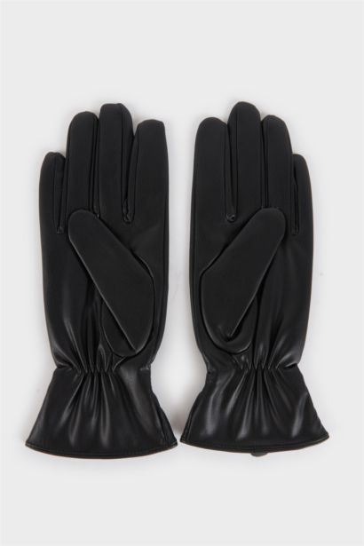 كفوف نسائي من جلد صناعي