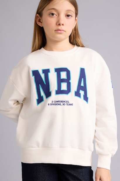 Oversize NBA Crew Neck Sweatshirt