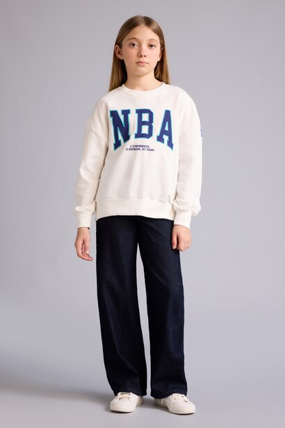 Oversize NBA Crew Neck Sweatshirt