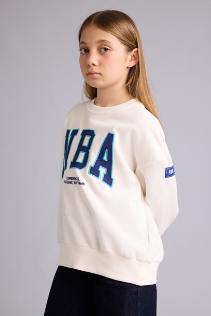Oversize NBA Crew Neck Sweatshirt