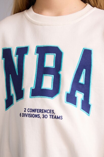 Oversize NBA Crew Neck Sweatshirt