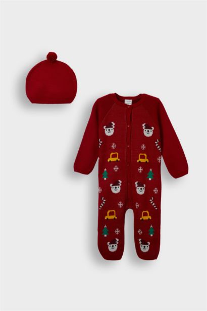 2 piece Knitwear Regular Fit Crew Neck Jumpsuit