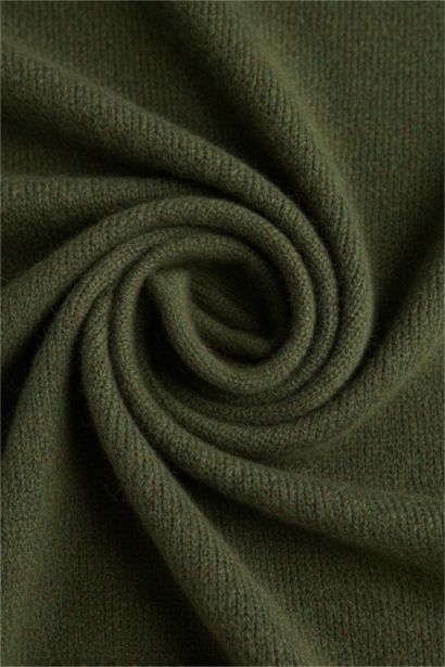 Wool Blend Turtleneck Oversize Fit Knit Pullover