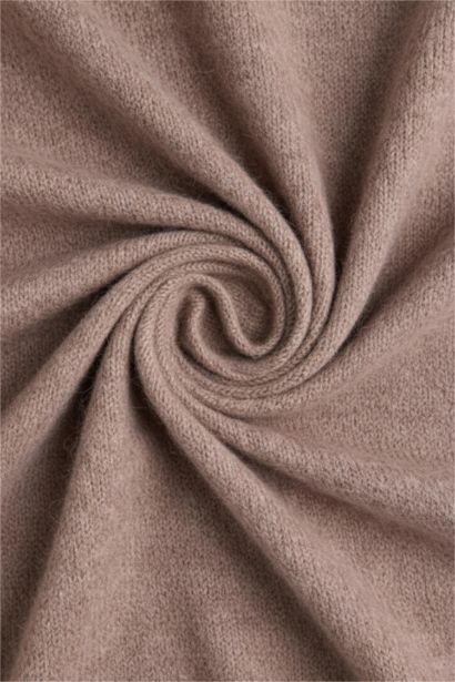 Yün Karışımlı Bisiklet Yaka Oversize Fit Triko Kazak