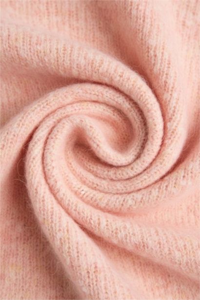 Yün Karışımlı Bisiklet Yaka Oversize Fit Triko Kazak