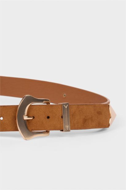 حزام جلد صناعي