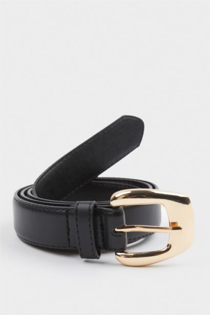 Kadın Büyük Toka Suni Deri Jean Kemeri