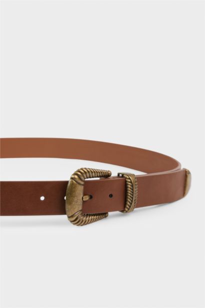 حزام جلد صناعي