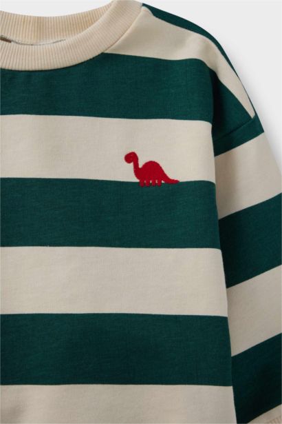 Baby Boy Striped Sweatshirt Jeans 2 Piece Set