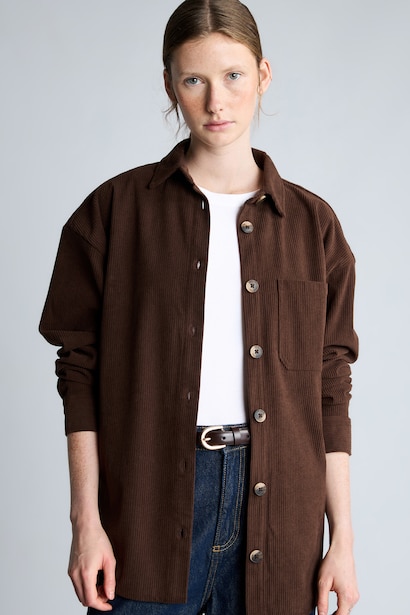 Loose Fit Corduroy Shirt