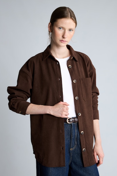 Loose Fit Corduroy Shirt
