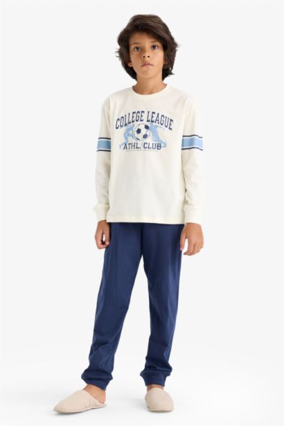 Boy Printed Top Bottom 2 Piece Pajama Set