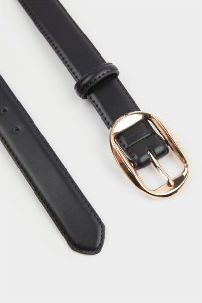 Kadın Büyük Toka Suni Deri Jean Kemeri