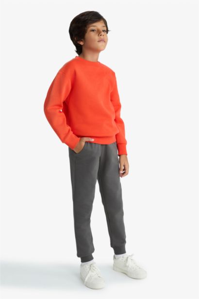 بنطلون بجامة رياضي ولادي قماش رقيق قصة عادية