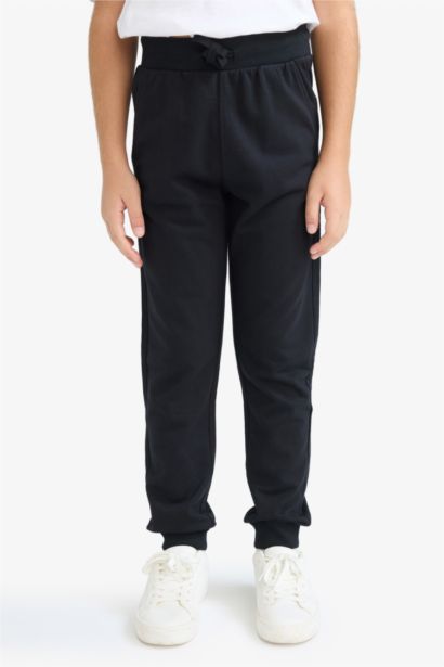 بنطلون أولادي قصة عادية قماش سويت خفيف