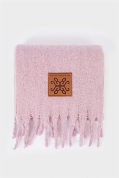 Woman Woven Label Scarf