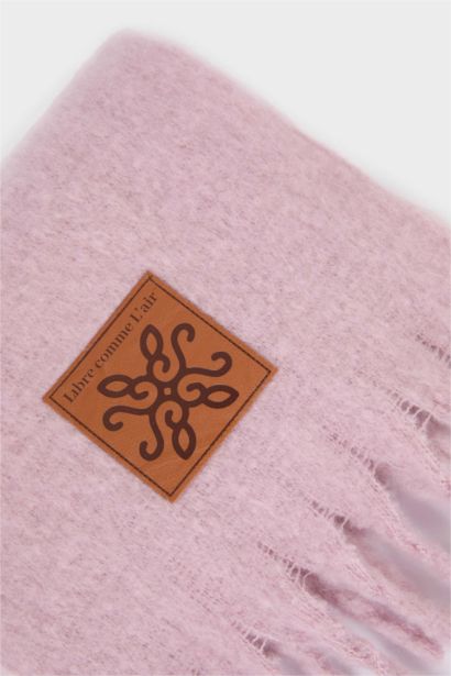 Woman Woven Label Scarf