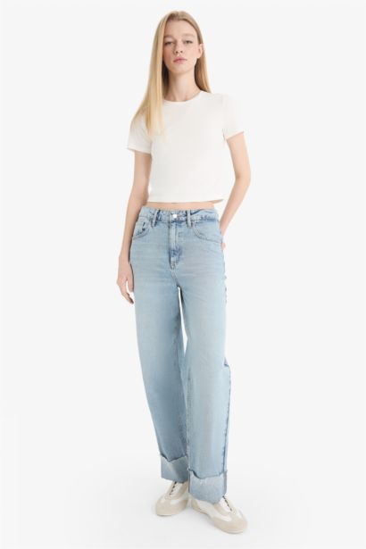 Coool Fitted Basic Düz Kısa Kollu Tişört