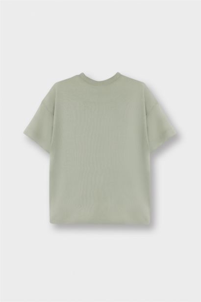 T-shirt à col rond imprimé fleurs pour bébé fille