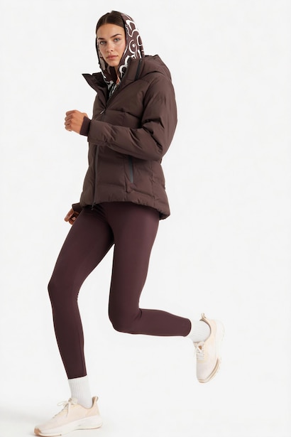 Rüzgar Geçirmez Su İtici Regular Fit Kapüşonlu Kayak Montu