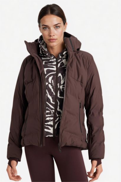 Waterproof Regular Fit Hooded Ski Jacket