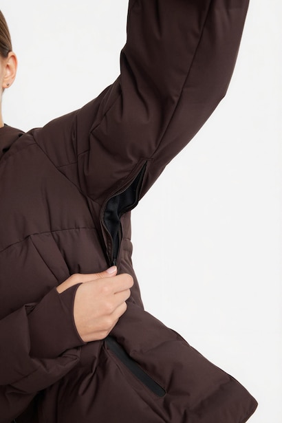 Rüzgar Geçirmez Su İtici Regular Fit Kapüşonlu Kayak Montu