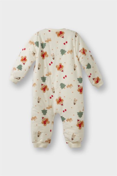 Baby Boy 1.6 Tog Fiber Christmas Themed Cotton Jumpsuit