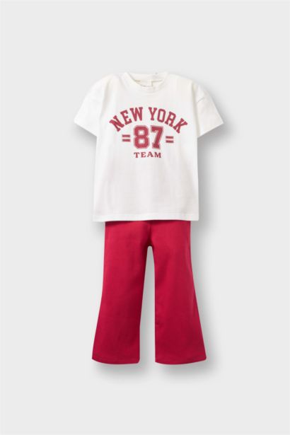 Baby Girl Slogan Printed 2 Piece Set