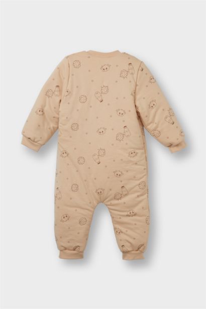 Erkek Bebek 2,5 Tog Elyaf Süt Baskılı Tulum