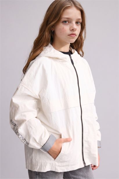 Girl Hooded Raincoat