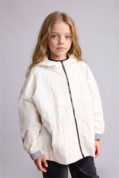 Girl Hooded Raincoat