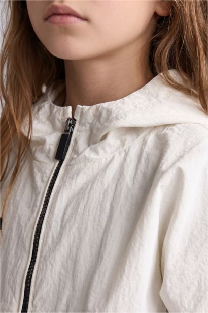 Girl Hooded Raincoat